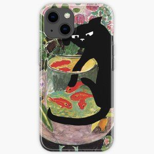 matisse's goldfish and a cat iPhone Case